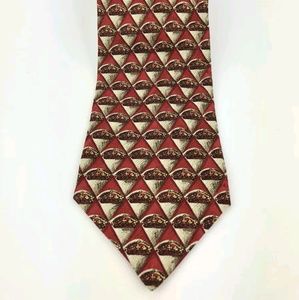Ermenegildo Zegna Crown Print Exclusive Silk Tie